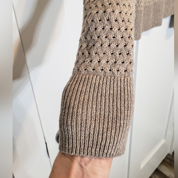 American Eagle Wool Blend Neutral Soft Taupe Light Brown Size Small - Picture 7 of 13